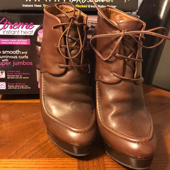 Zara Leather High Heels - Picture 2 of 6